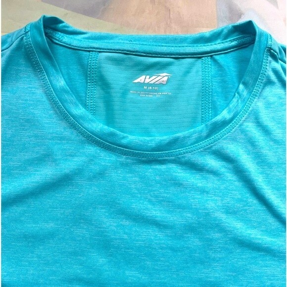 Avia Athletic Tank Top Size M (8-10) Sea foam Blue NWOT - Picture 4 of 9